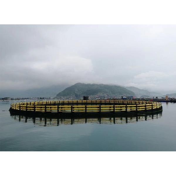 Round HDPE Aquaculture Marine Cage for Bass Cultured Environmentally Friendly