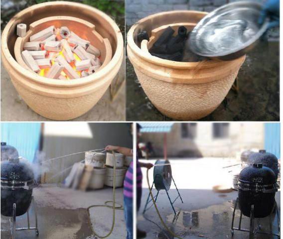 21" Kamado Grills Ceramic BBQ Kamado (Charcoal BBQ)-OR