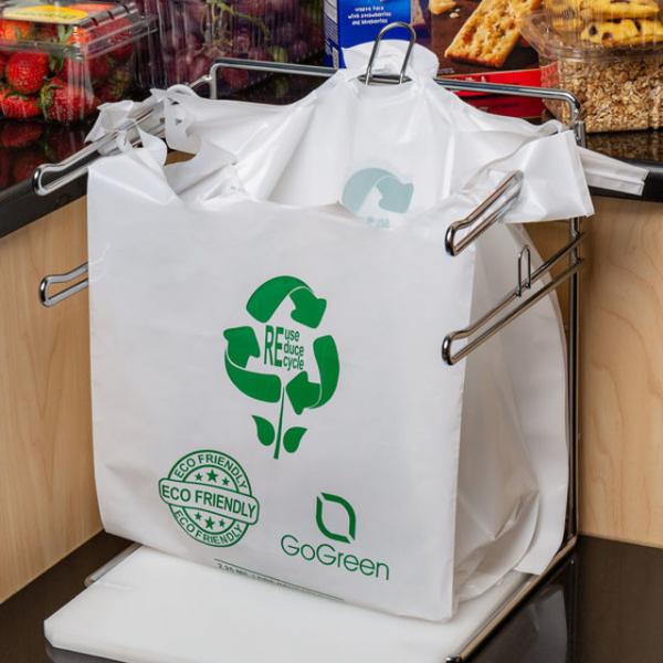 Compostable à 100% Amidon de maïs durable écologique Fruits frais légumes Emballage T-shirt en plastique biodégradable Sac
