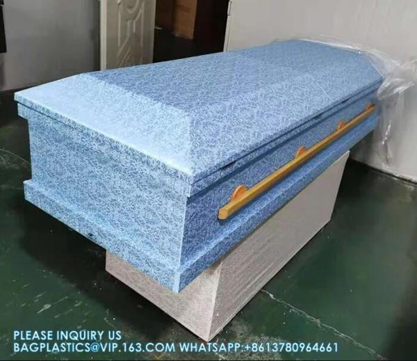 Funeral Adult Cheap Wood Coffins With Best Painting funeral supplies wholesale luxury casket urn cremation coffin