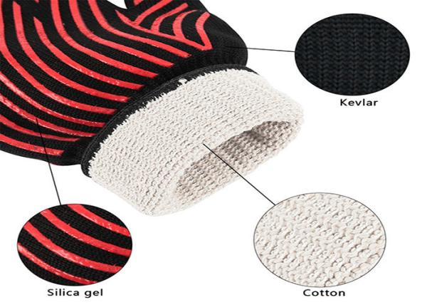 Safety Heat Resistant BBQ Gloves , Insulated Barbecue Gloves Sample Freely