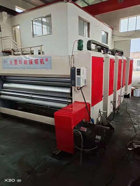 High Speed 3 Color Carton Printer Slotter Die Cutter