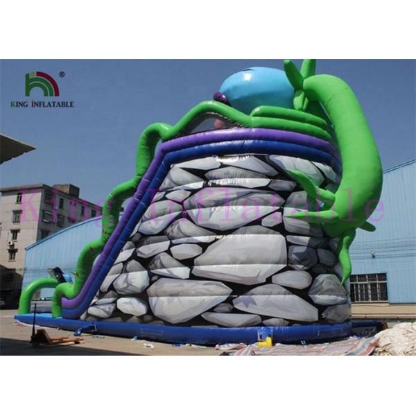 Customized PVC Blow Up Escape From Carnivorous Plant Dry Slide For Rentals