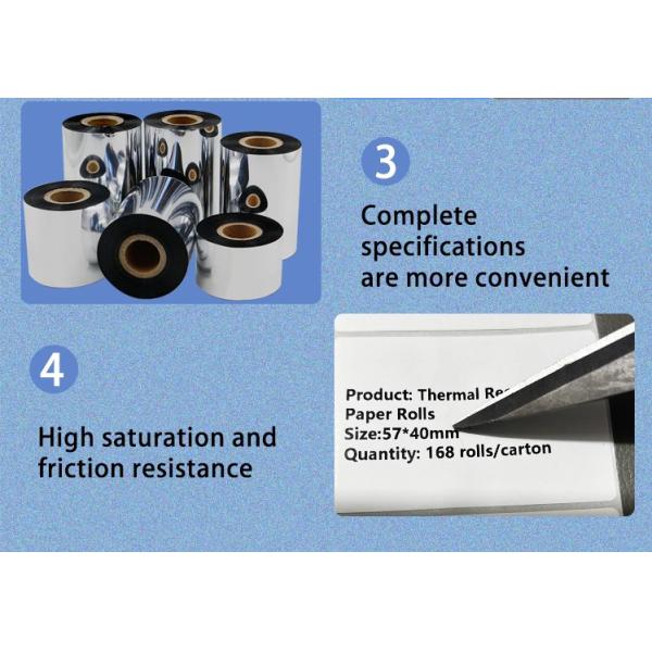 Leading Brands Compatible Thermal Transfer Ribbon for Label Printers A Grade Core Size 0.5