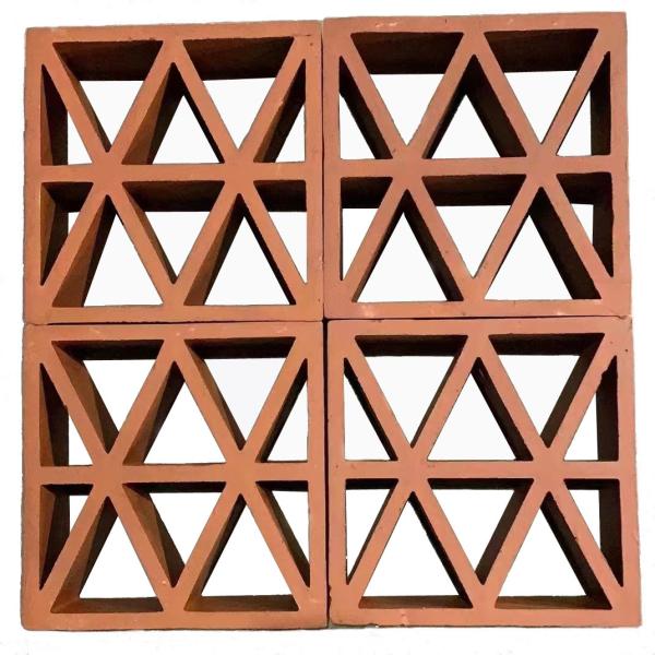 Terracotta Clay Breeze Block Mold Ceiling Hollow Decorative Bricks Block Sun air Flow