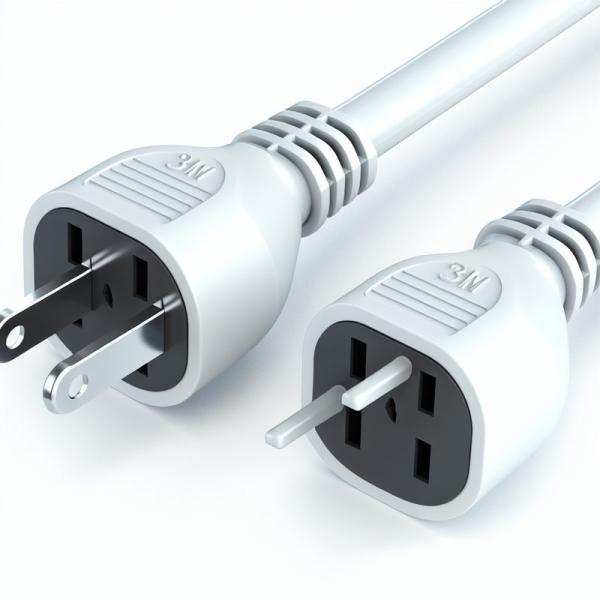 3M AU Plug to Dual IEC Female Y Splitter Power Cord