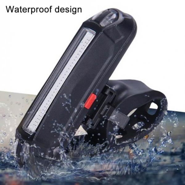 USB Rechargeable Bicycle Tail Comet LED Lamp for ABS PC Mounting Placement Seatpost