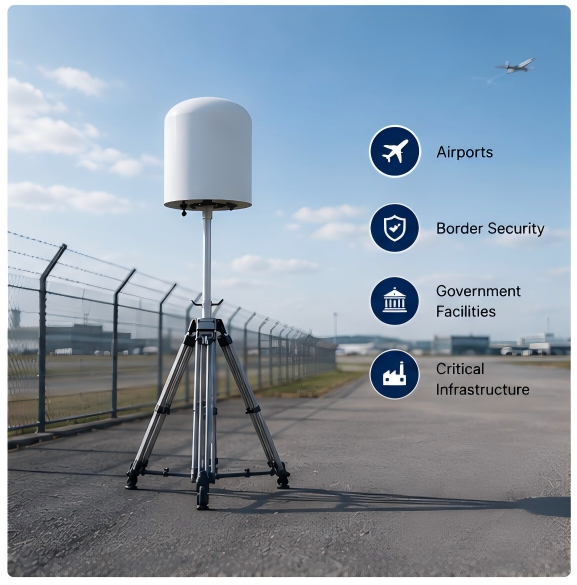 Stationary Drone Detector LDSK-D01 UAV Position Finding Equipment | IP65 All