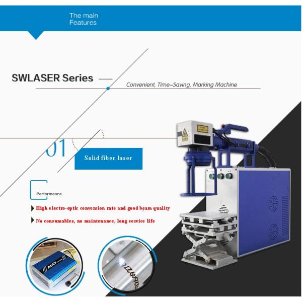 Портативная Handheld модельная маркировка/гравировка и печатная машина лазера волокна для бутылки нержавеющей стали/металла