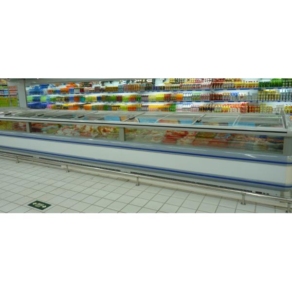 Замораживатель шкафа счетчика дисплея замораживателя/продукта моря острова супермаркета замороженных продуктов