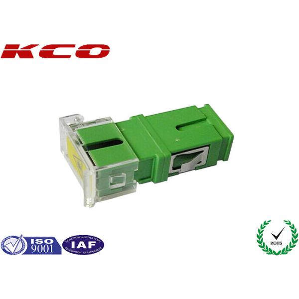 SC APC Fiber Optic Adapter Single Mode Simplex Green Color