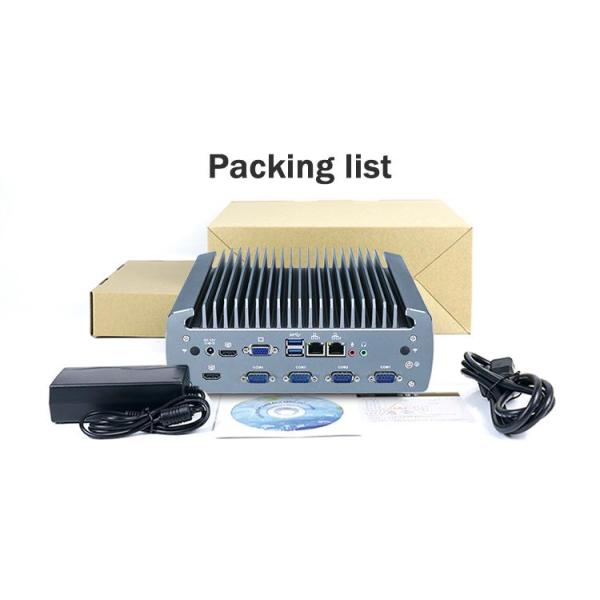 Intel Core I5-8500T Алюминиевое шасси Мини-ПК, безвентационный промышленный ПК IBOX-605