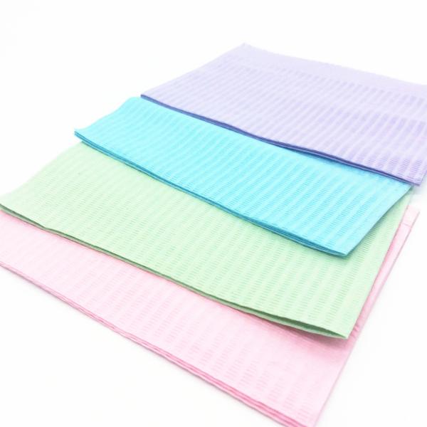 Waterproof Disposable colorful dental bibs for Dentist and Medical use