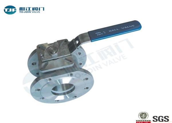 Wafer Type 1 Piece Industrial Ball Valve , WCB DN15 - DN150 Full Port Ball Valve