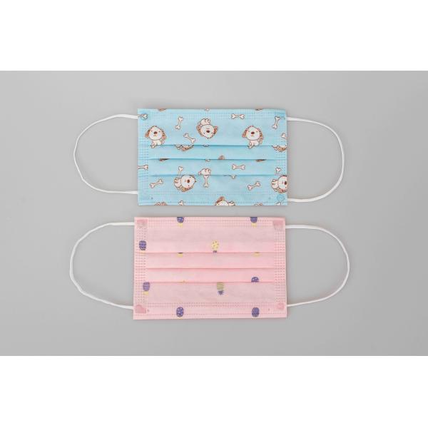 3ply Breathable Anti Bacterial Disposable Non Woven Face Mask Cute Cartoon Printing