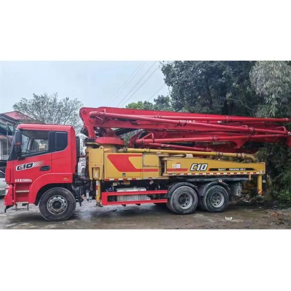 2021 Sy 43m Concrete Pump Ready Mix Batching Plant Boom Pump Good Original Condition