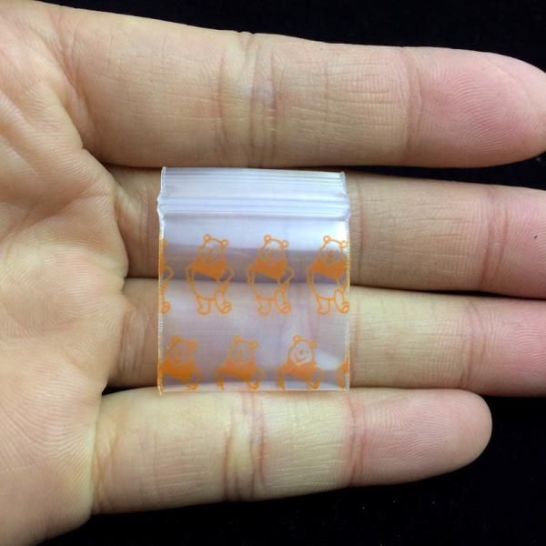 Self Adhesive Seal Packing Mini Plastic Zipper Bags For Jewelry 2.5*3cm