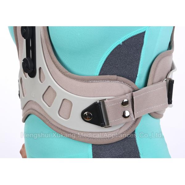 Adjustable Head Neck Chest Medical Orthosis With Aluminum Alloy And Plastic Plate
