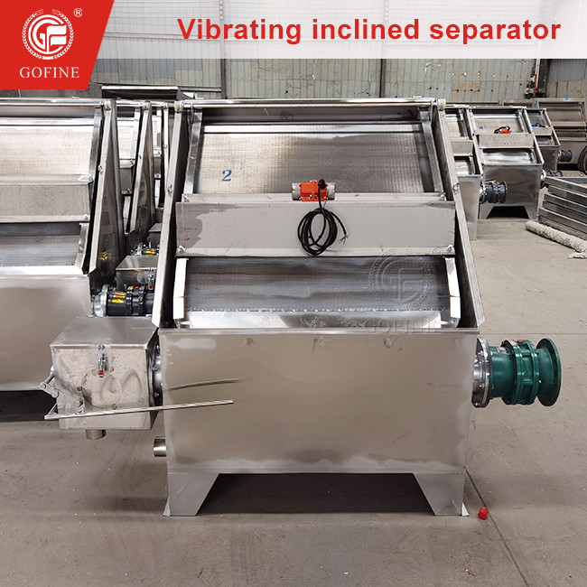 Вибрирующая склонная экструзионная экранная машина для обезвоживания коровьего навоза