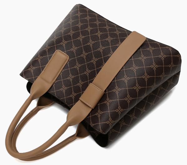 Dacron lining Double Handle Satchel Bag Messenger Tote Bag For Ladies