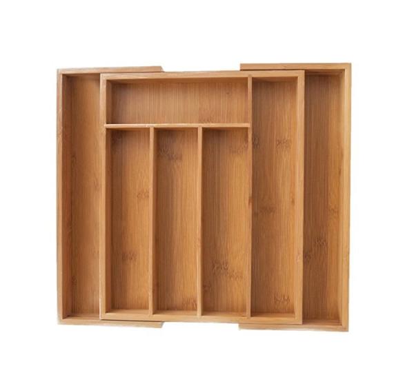 Customized Adjustable Bamboo Storage Drawer Divider Organizer