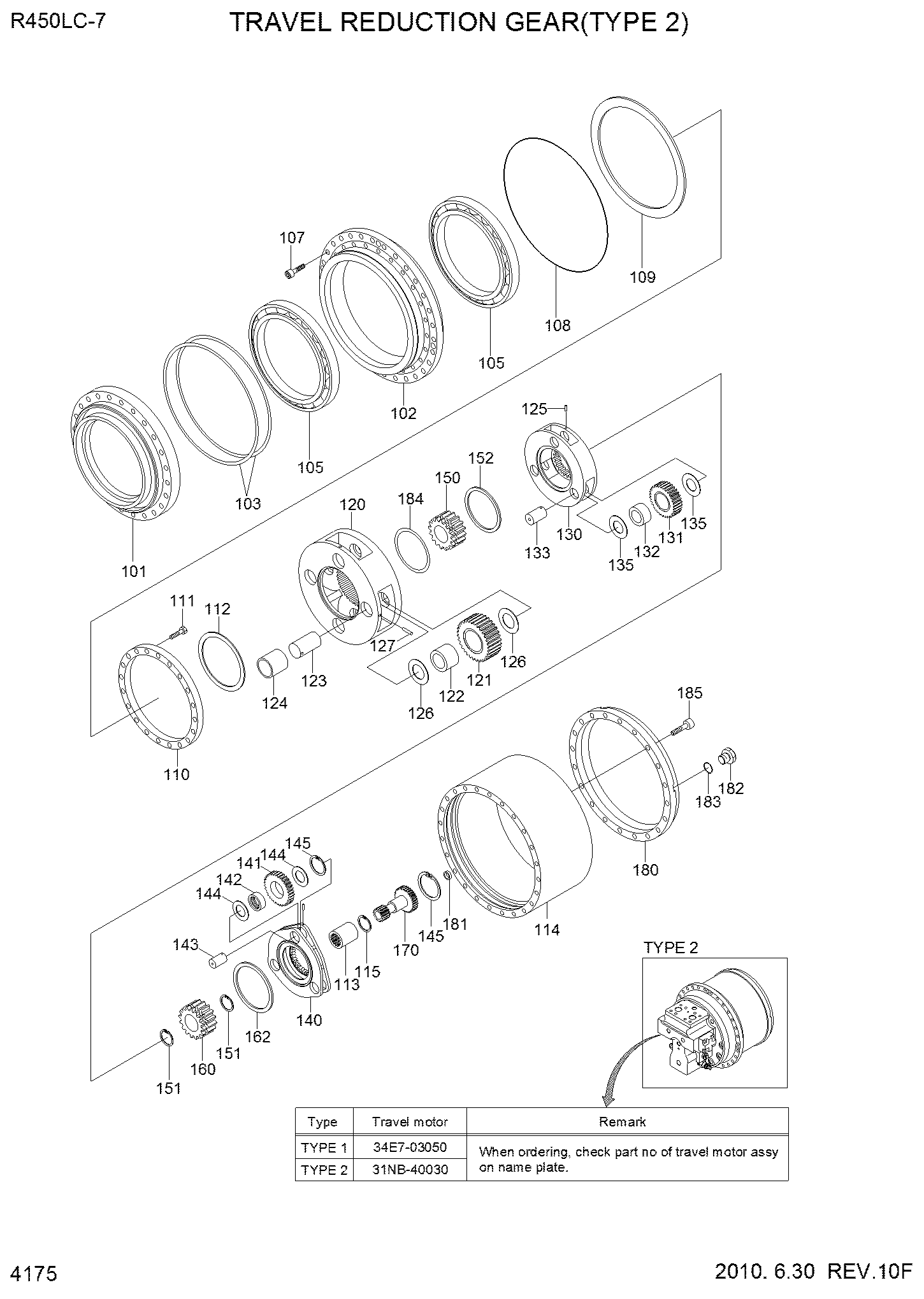 R450LC7,R480LC9, R500LC7,R520LC9,  Travel Device Reducer Gearbox XKAH-01287/31NB-40030 suitable for Excavator