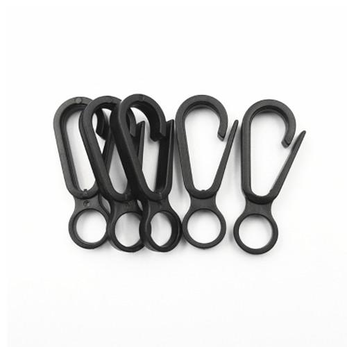 Plastic POM 1G Mini Snap Hook Black POM Quick Link Lanyard Accessories