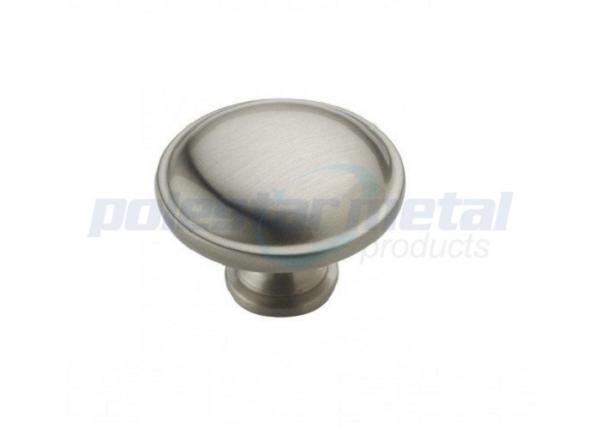 Satin Nickel Zinc Alloy Mushroom Kitchen Cabinet Knobs And Handles 1 1/4 Diameter