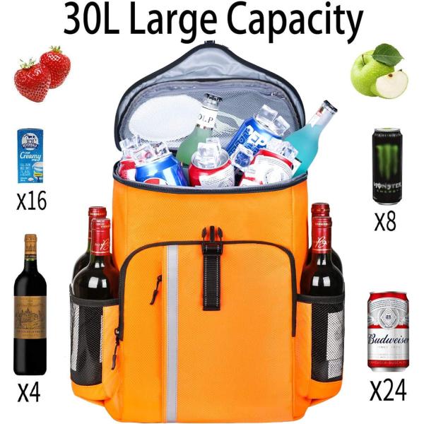 Bolso de aire acondicionado de picnic de peso ligero, suave, a prueba de fugas, aislado, a prueba de agua, para acampar, senderismo, playa