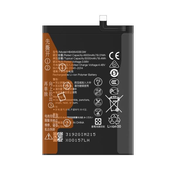 Двойная защита IC 5000mAh 4,35V литий-ионный полимерный аккумулятор HB496493EGW для мобильных телефонов Huawei