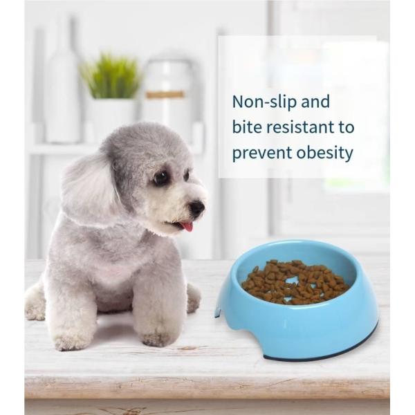 Меламин для домашних животных, медленная еда, универсальная противозаточная чаша для кошек и собак