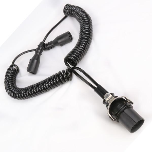 Truck Adapter Coiled Trailer Wire 15 Pin To 2 * 7 Pin Plastic Moulded Plug