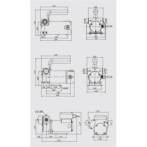 Насос переноса АК Примин собственной личности электрический дизельный с мотором ДК 12В/24В