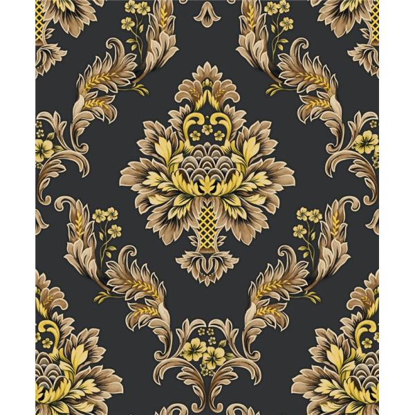 Vintage Metallic Textured Wallpaper , Brown Metallic Wallpaper Modern Style Free Samples