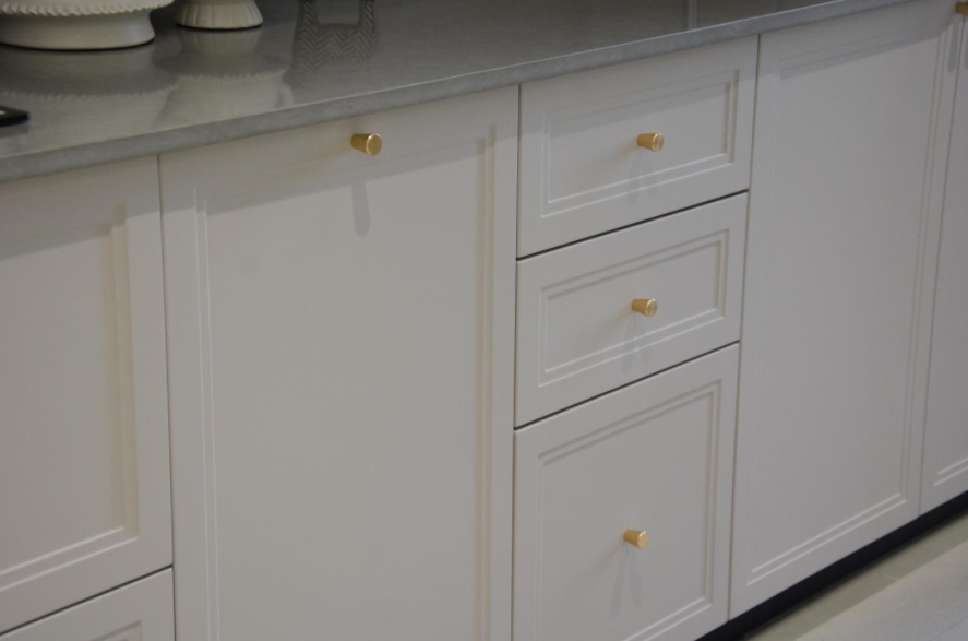 Simple Modern 20mm Drawer Gold Knobs Hardware Circular Cone Kitchen Cabinet Knobs