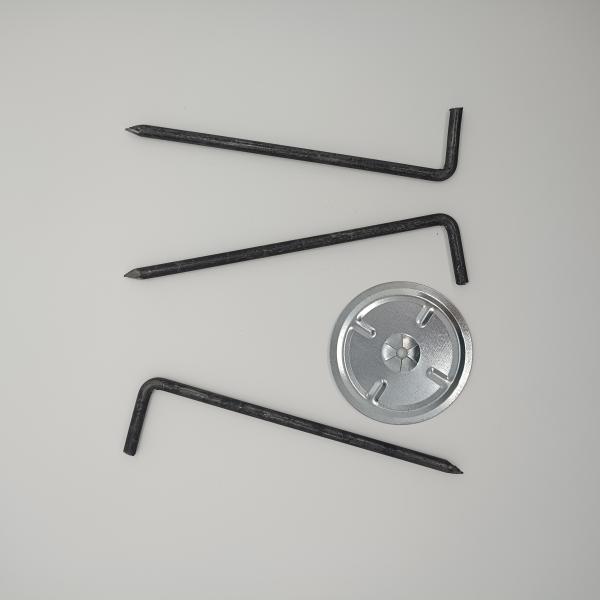 Power Plant Boiler L Shaped Anchor Removable Insulation Blanket With Self Locking Washers