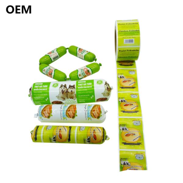 Sausage Plastic Casings Custom Wholesale Flexography Printing Color Plastic Casings