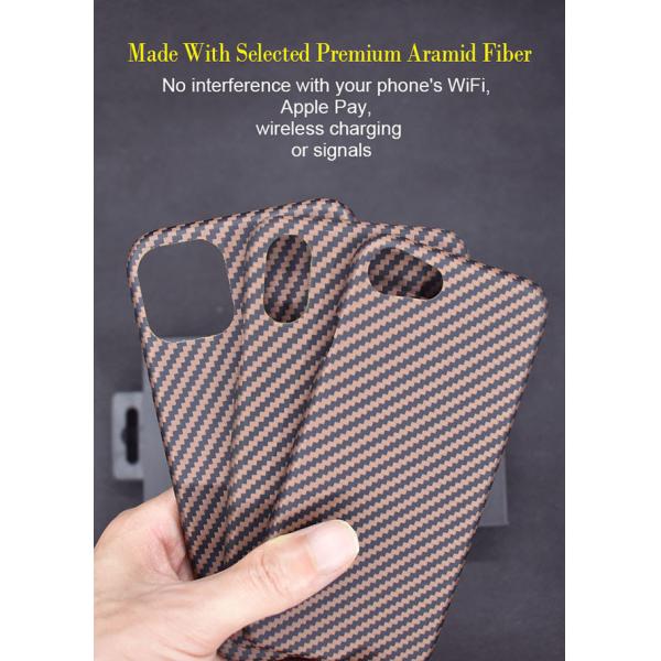 случай СЭ иФоне волокна Арамид золота толщины 0.65мм водоустойчивый