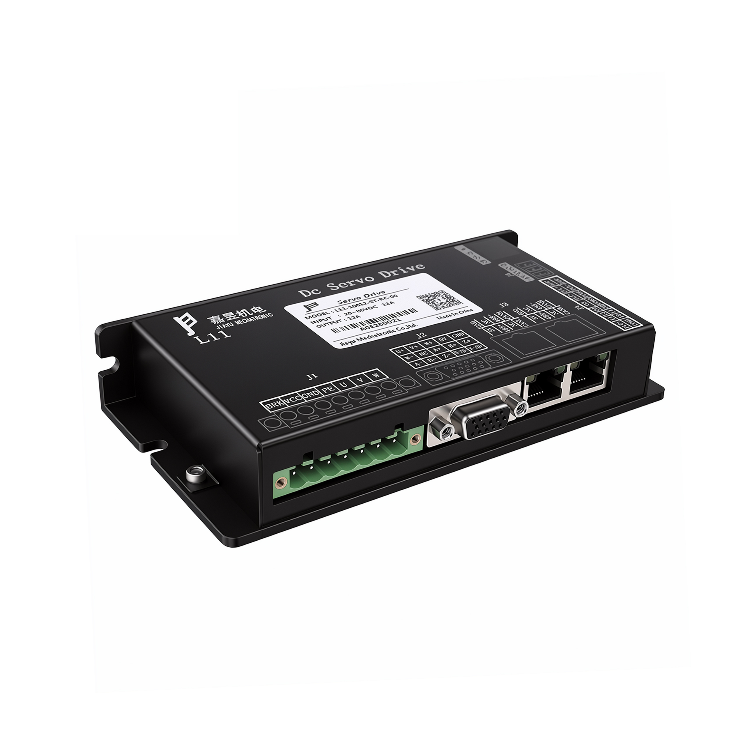24-48V 12A low-voltage dc servo driver, RS232, RS485, CAN, supports incremental encoder and absolute encoder. Suitable for AGV inspection robots.