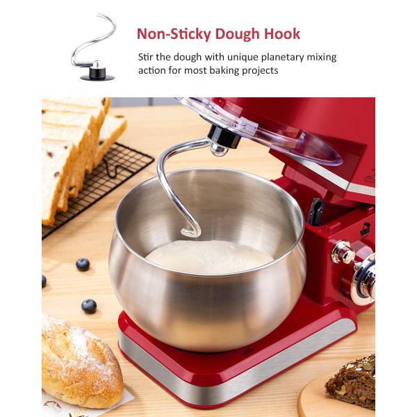 NO App-Controlled 5L Stainless Steel Mixing Bowl Stand Food for Home Kitchen Artisan Mixer