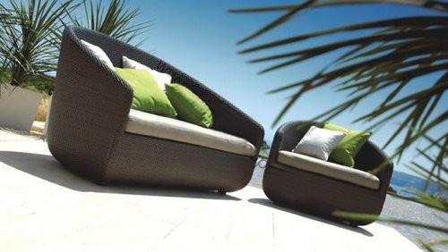 3 Seat - 4 Seat Aluminum Frame Fashion Outdoor Rattan Sofa Set