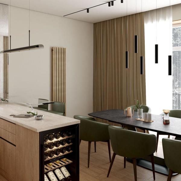 Modern Complete Open Kitchen Designs Apartment Hotel Wood Veneer Kitchen Cabinet