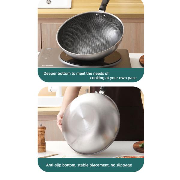 Серебряный варя металл кухни варя стекло лотка покрывает не сковороду ручки