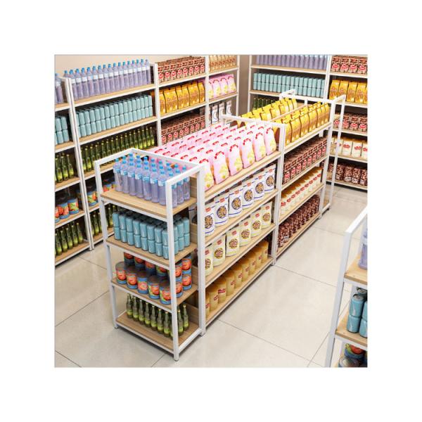 Divided Storage Stand Box for Custom Display Stand Modern Miniso Wood Display Rack