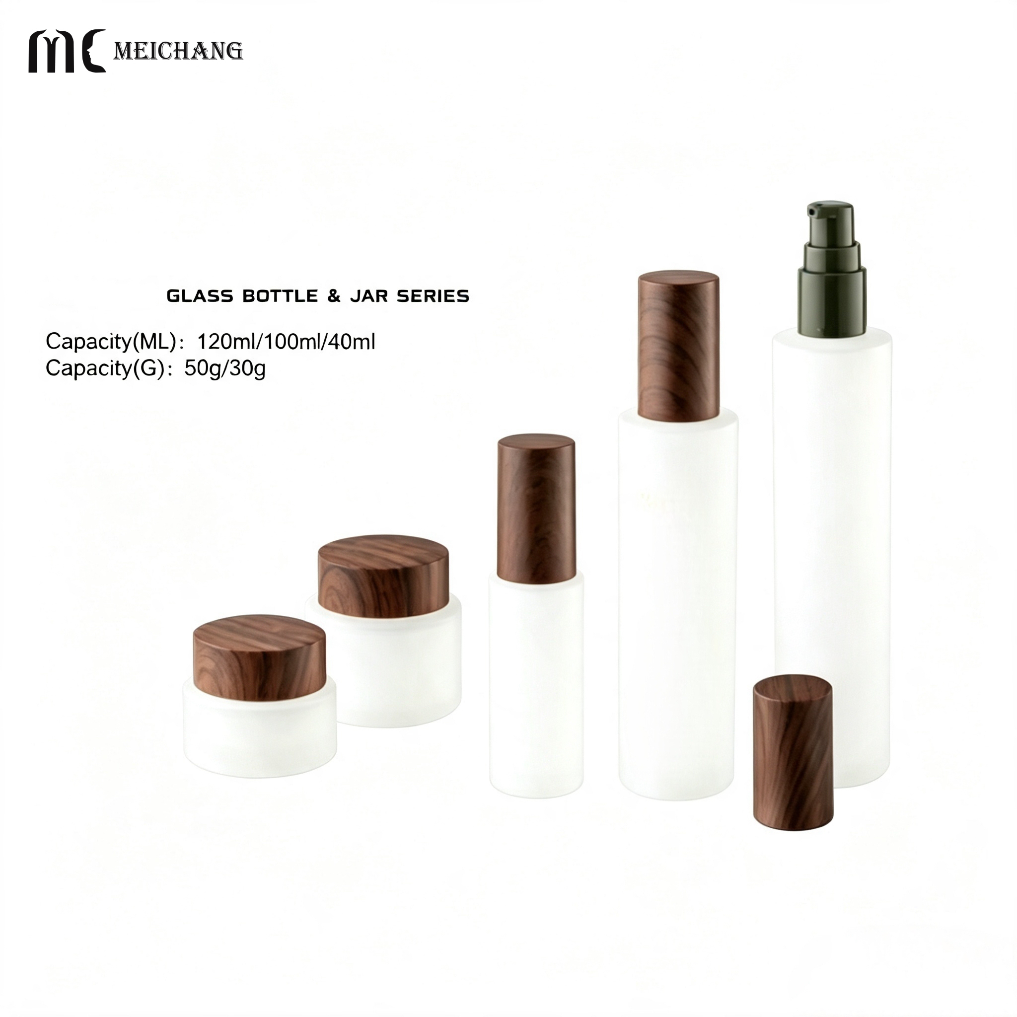 Custom Gradient Silver Electroplated Silk Screen Printed Frosted Glass Skincare Packaging Set with Multiple Dispensing Options