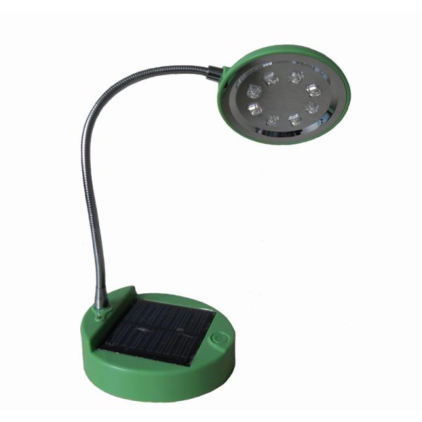 High efficiency portable Blue / Green ABS solar powered LED lamp with 8 pcs LEDs