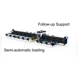 QH-GC3-S  3 Chucks Tube Cutting Machine Standard Model Side-mounted Lathe Follow-up Support