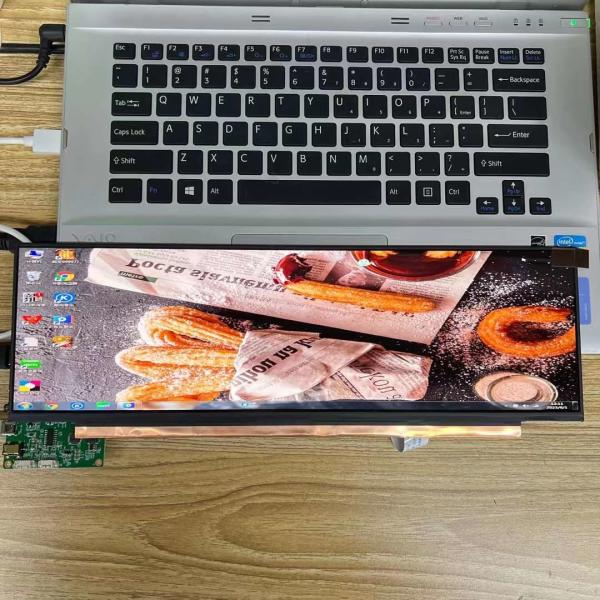 BOE 14.1Inch Stretched LCD Monitor with 1920*550 Pixels 400cd/m2 Brightness and 30 Pin Connector