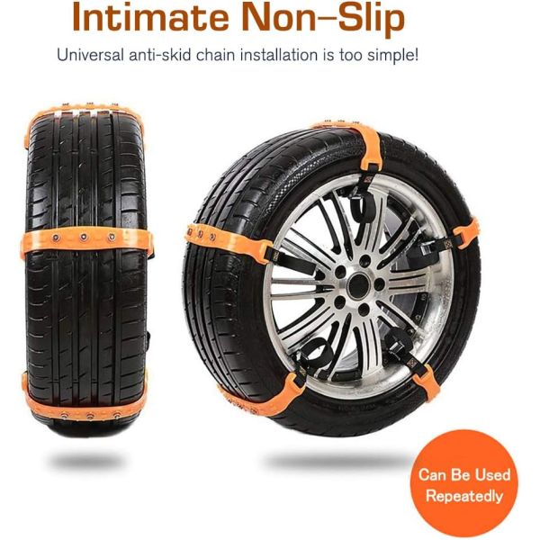 Releasable Anti Slip Tire Belt Safe Weather Resistant High Durability