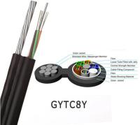 Câble non blindé autosuffisant aérien de fibre du schéma 8 de GYTC8Y GYXTC8Y